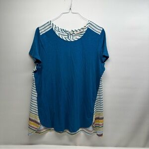 Soft surroundings women’s Striped Blue Women's Top size xl